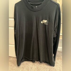Mens Nike block long sleeve tee